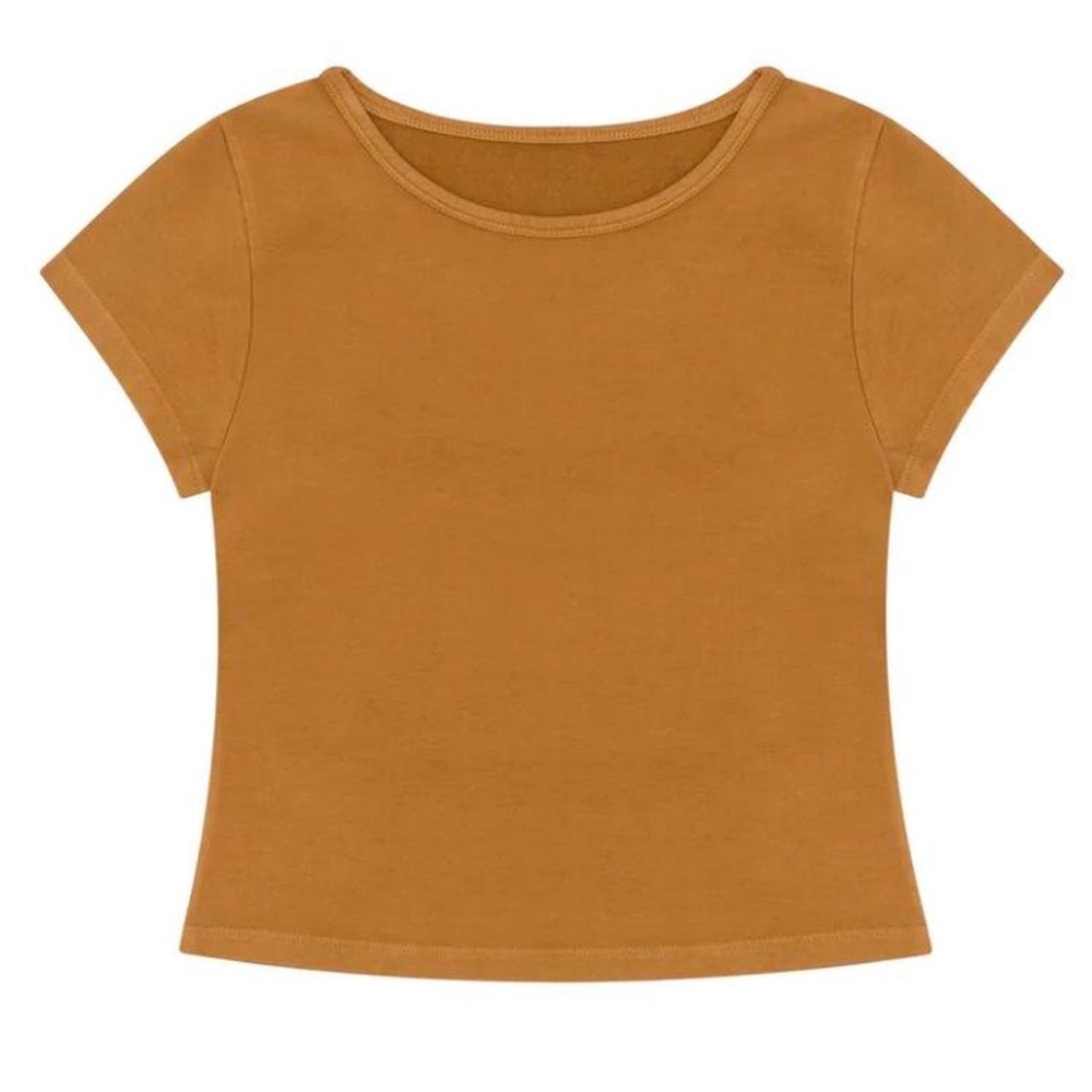 Oddli basic baby tee in burnt orange